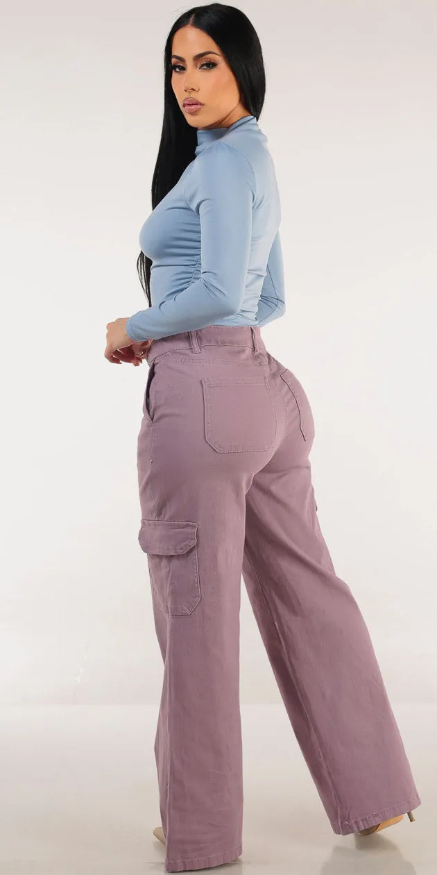 Blue Wide Cargo Denim Set sold by Moda product image thumbnail 2