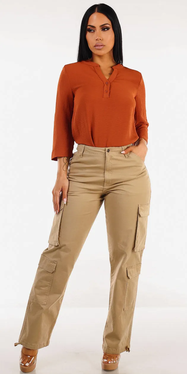 Rust Cargo Jeans Combo sold by Moda