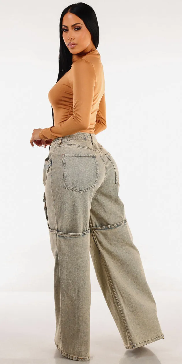 Taupe Cotton Denim Outfit sold by Moda product image thumbnail 2