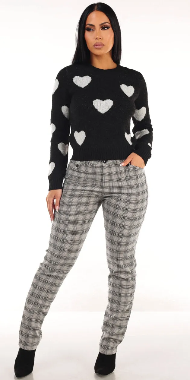 Plaid Butt Lift Pants Set sold by Moda