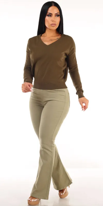 Olive Butt Lift Pants Combo sold by Moda