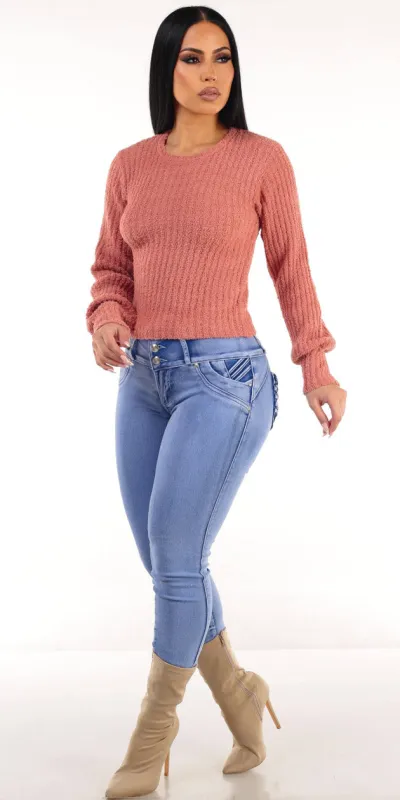 Plush Butt Lift Denim Set sold by Moda