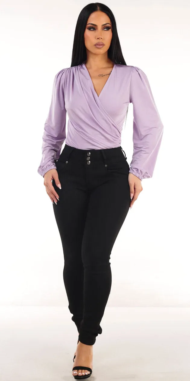 Lilac Butt Lift Denim Look sold by Moda