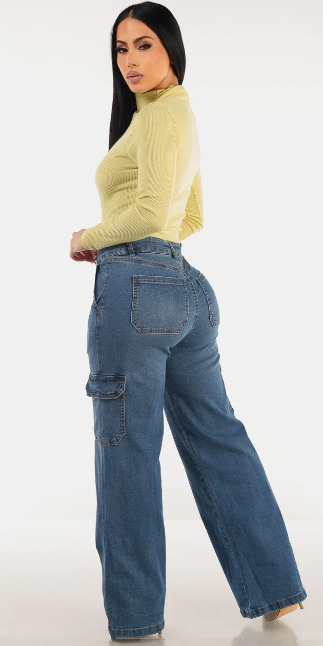 Mock Neck Cargo Denim Combo sold by Moda product image thumbnail 2