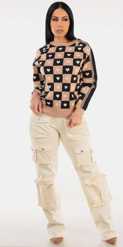 Printed Cargo Denim Outfit sold by Moda