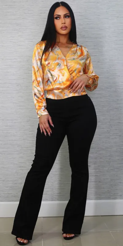 Satin Butt Lift Bootcut Outfit sold by Moda