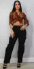 Leopard Cargo Pants Look sold by Moda