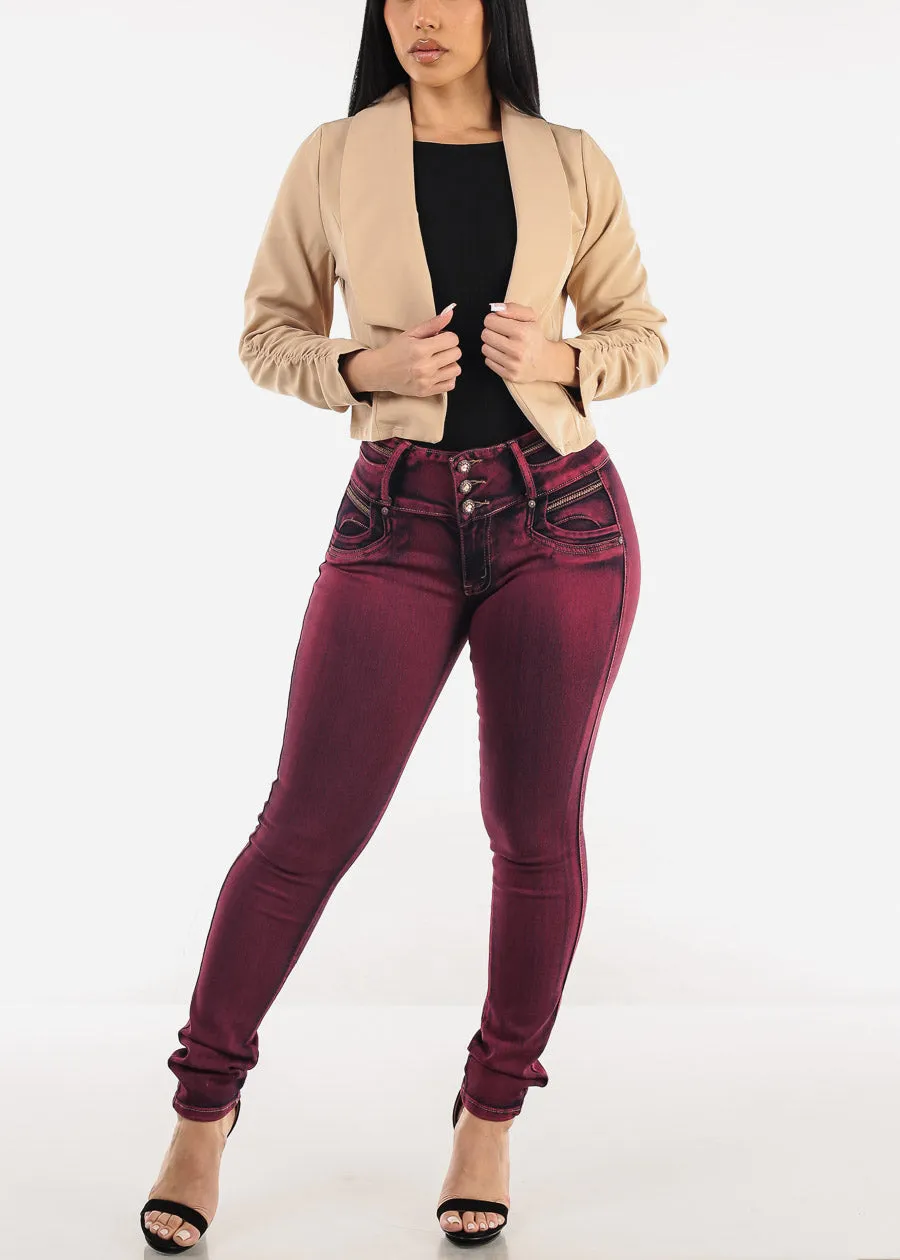 Round Neck Long Sleeve Thong Bodysuit Black sold by Moda product image thumbnail 2