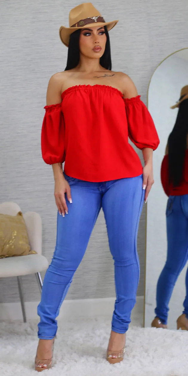 Red Butt Lift Denim Combo sold by Moda product image thumbnail 3