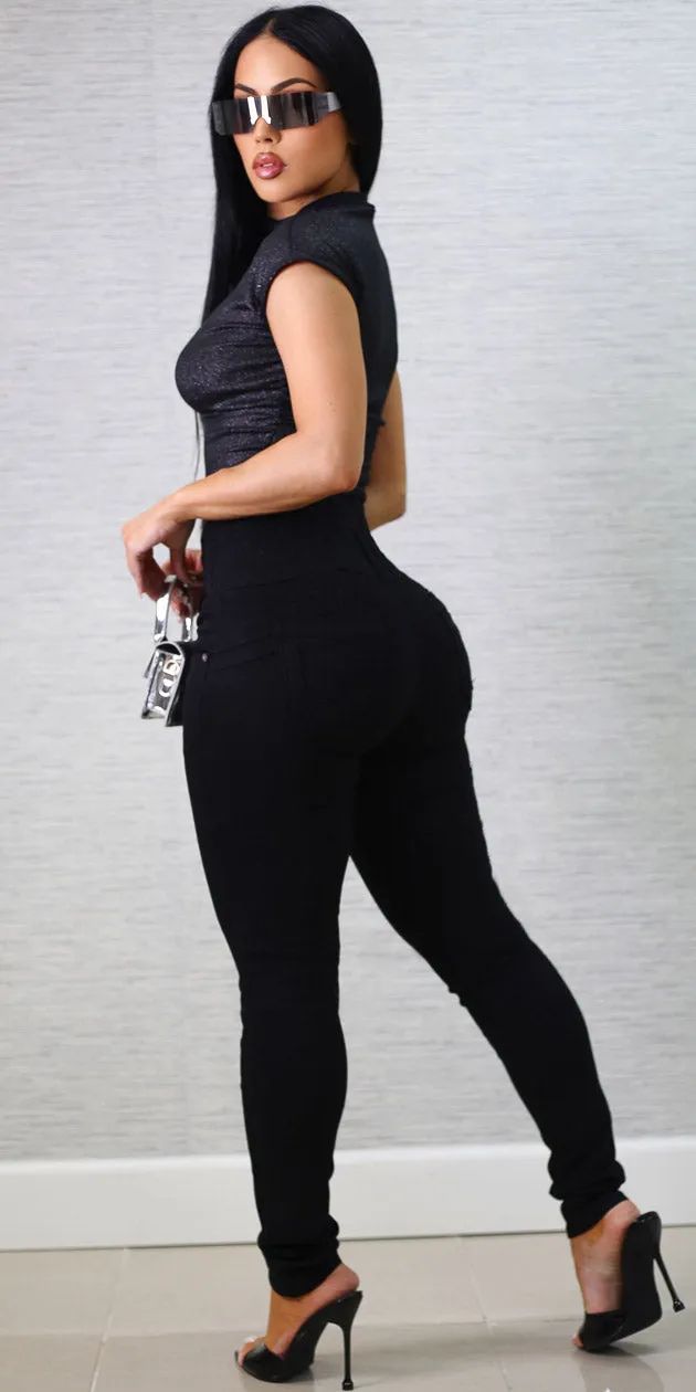 Black Butt Lift Skinnies Set sold by Moda product image thumbnail 2