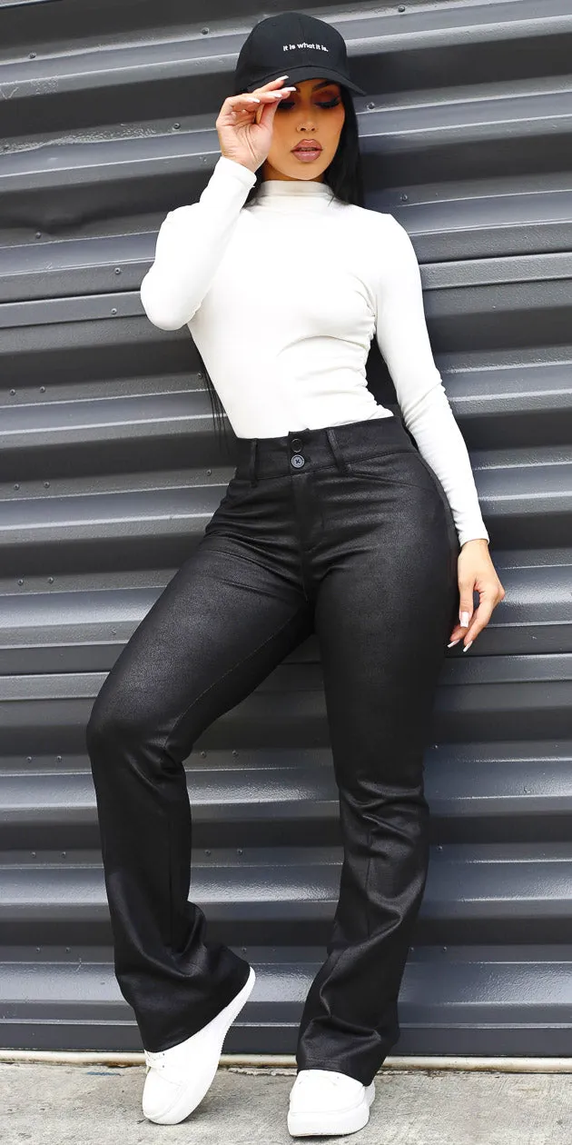 White Coated Bootcut Pants Set sold by Moda product image thumbnail 5