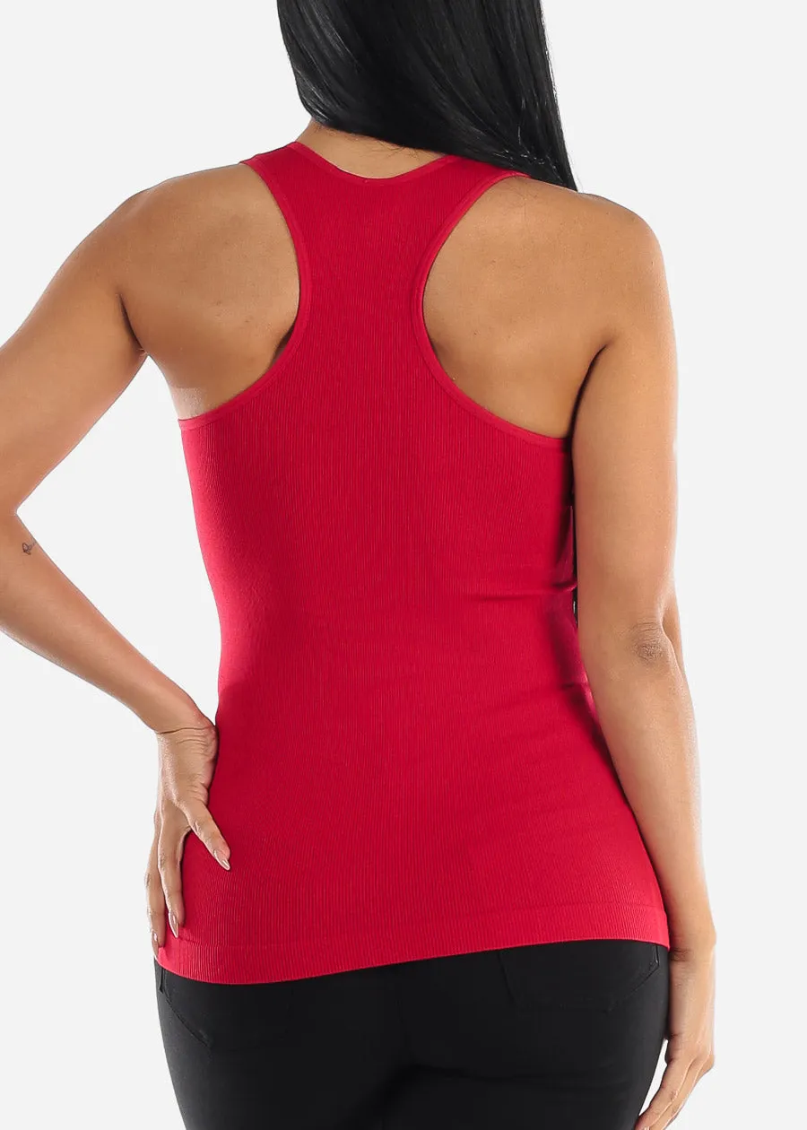 One Size Racerback Seamless Top (Red) sold by Moda product image thumbnail 3