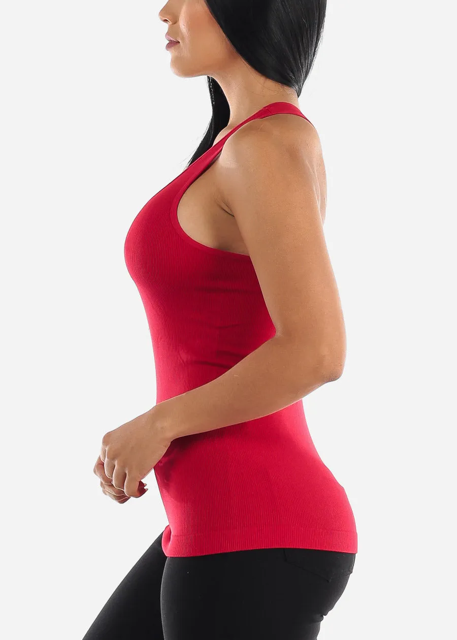 One Size Racerback Seamless Top (Red) sold by Moda product image thumbnail 2