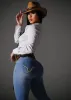 Butt Lift High Waist Light Wash Skinny Jeans sold by Moda