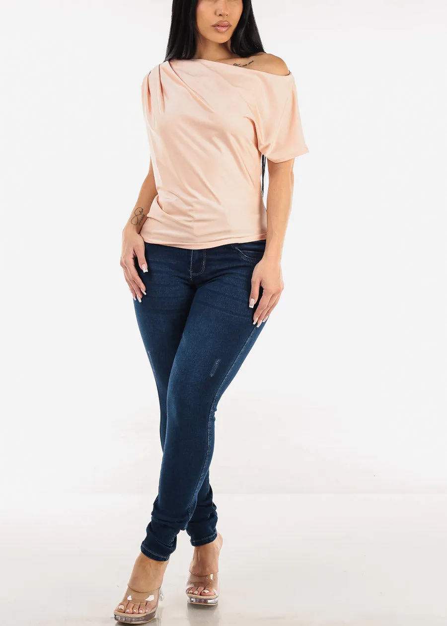 Butt Lift High Waist Skinny Jeans Dark Wash sold by Moda product image thumbnail 2