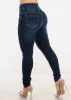 Butt Lift Super High Waist Ripped Dark Skinny Jeans sold by Moda