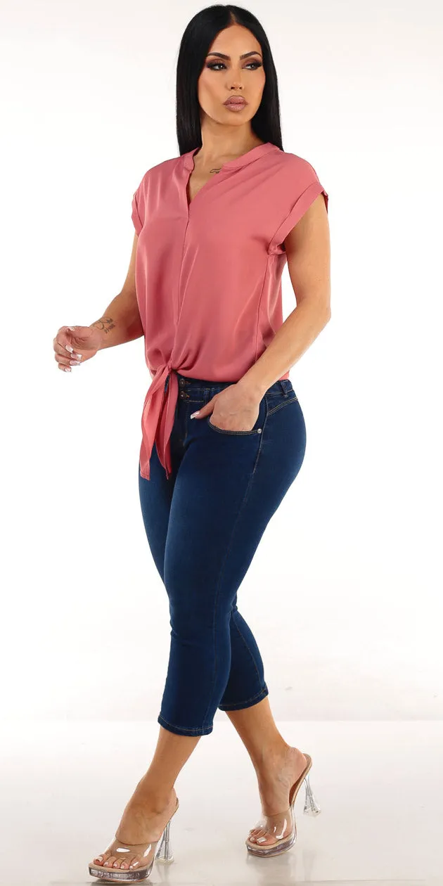 Mauve Butt Lift Capris Combo sold by Moda