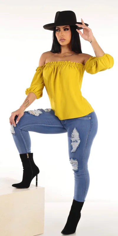 Lime Butt Lift Skinnies Look sold by Moda