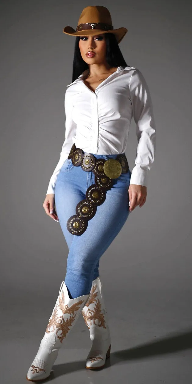 Ruched Butt Lift Skinnies Look sold by Moda product image thumbnail 2