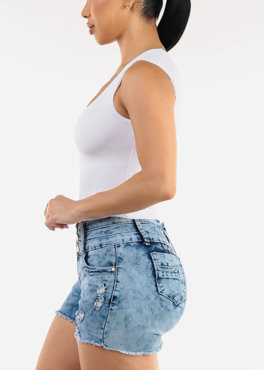 Sleeveless Square Neck Ribbed Top White sold by Moda product image thumbnail 3