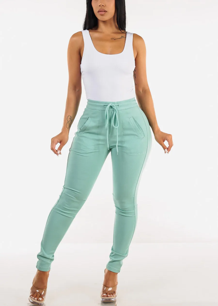 Sleeveless Scoop Neck Ribbed Tank Top White sold by Moda product image thumbnail 2