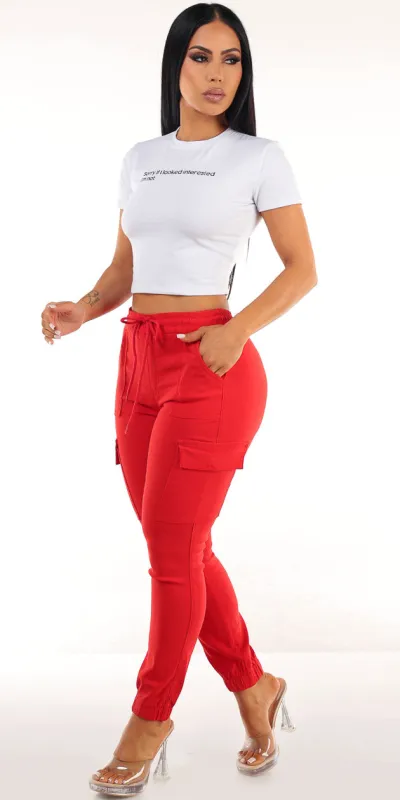 Graphic Cargo Joggers Outfit made by Moda