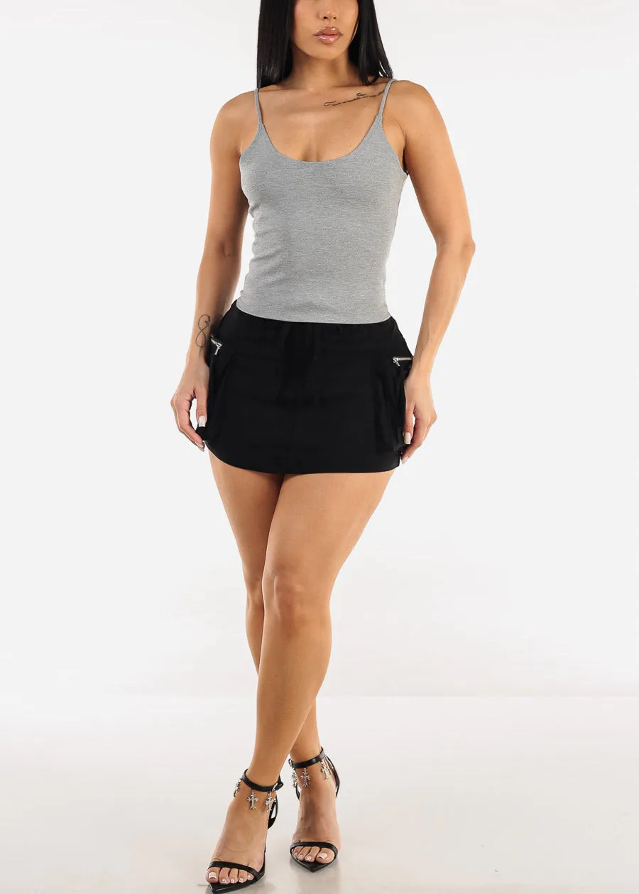 Sleeveless Scoop Neck Cami Top Grey sold by Moda product image thumbnail 2