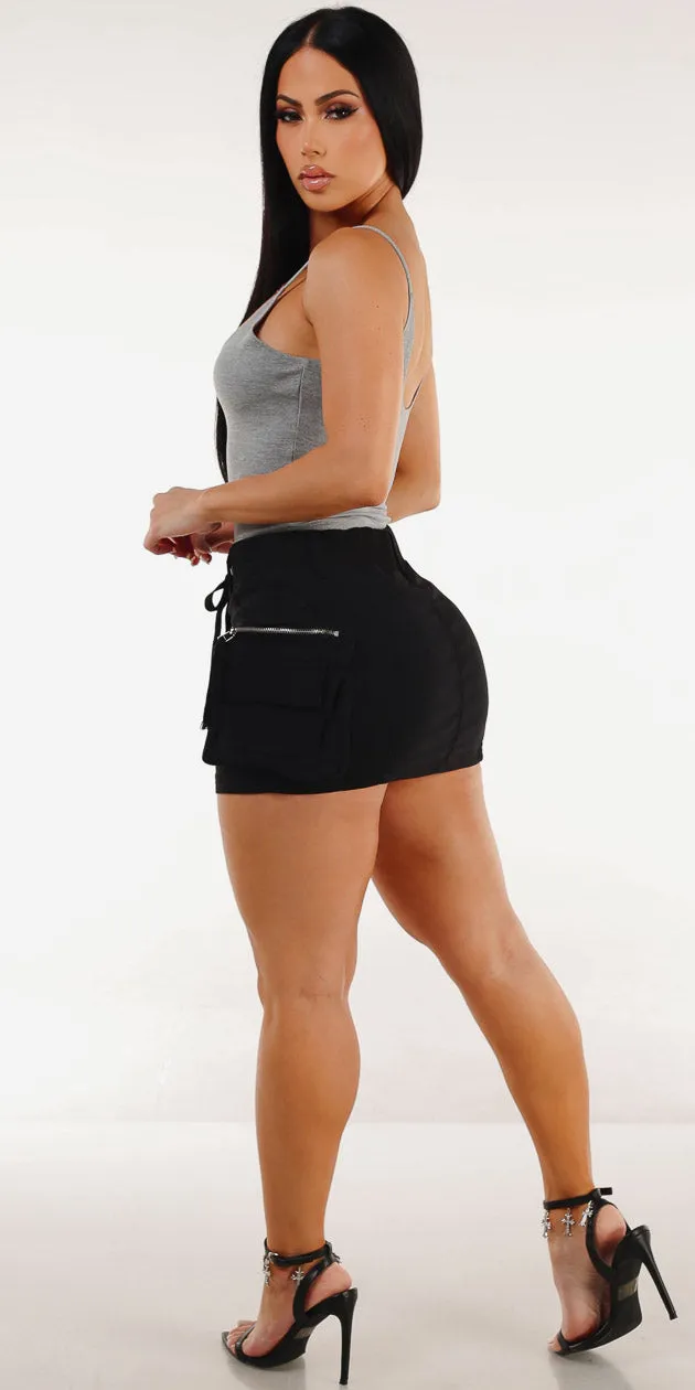 Grey Cargo Mini Skort Look sold by Moda product image thumbnail 2