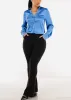 Butt Lift Stretchy High Waist Dressy Bootcut Pants Black sold by Moda