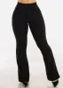 Butt Lift Stretchy High Waist Dressy Bootcut Pants Black sold by Moda