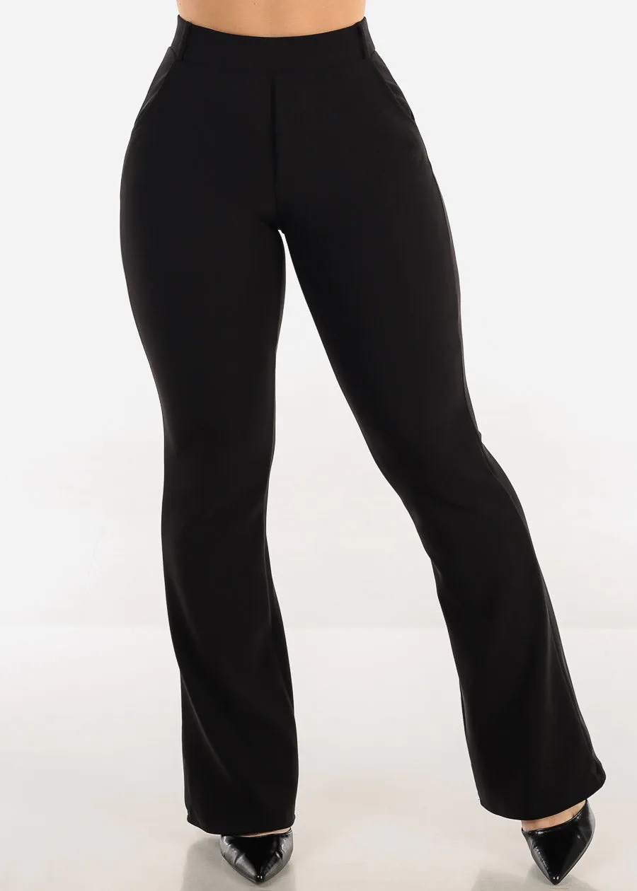 Butt Lift Stretchy High Waist Dressy Bootcut Pants Black sold by Moda product image thumbnail 3