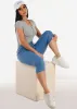Stretchy Short Sleeve Ribbed Top Grey sold by Moda