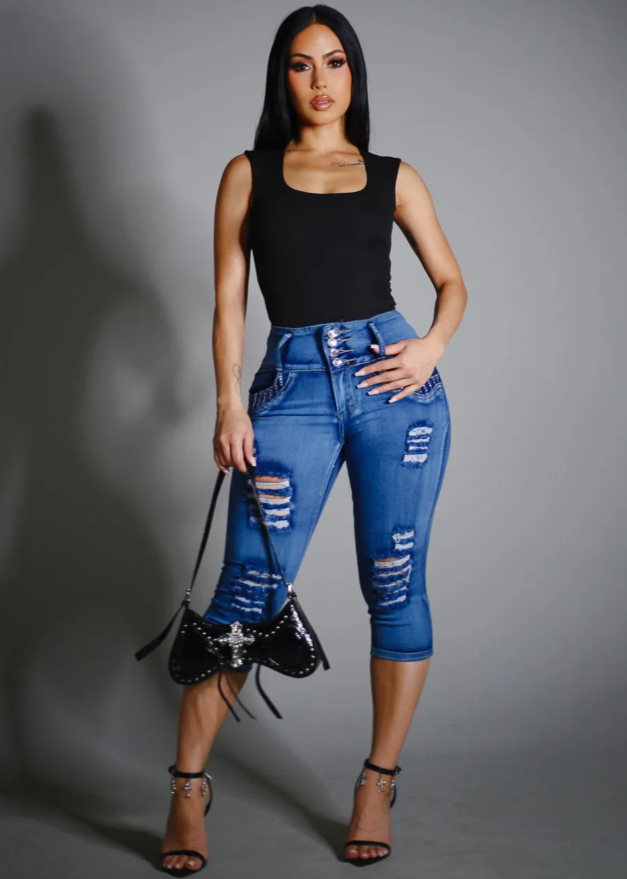 Sleeveless Square Neck Ribbed Top Black sold by Moda product image thumbnail 2