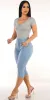 Vneck Butt Lift Capris Look sold by Moda