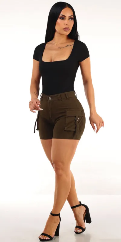 Black Butt Lift Shorts Set sold by Moda