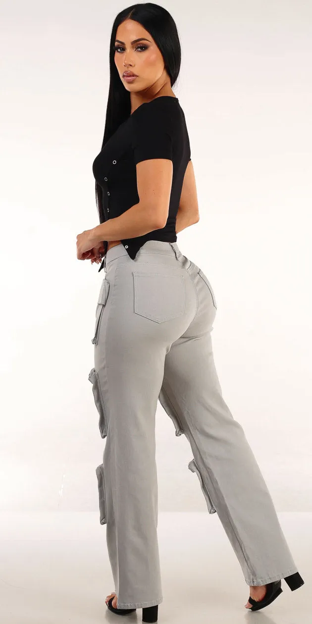 Black Cargo Pants Outfit sold by Moda product image thumbnail 2