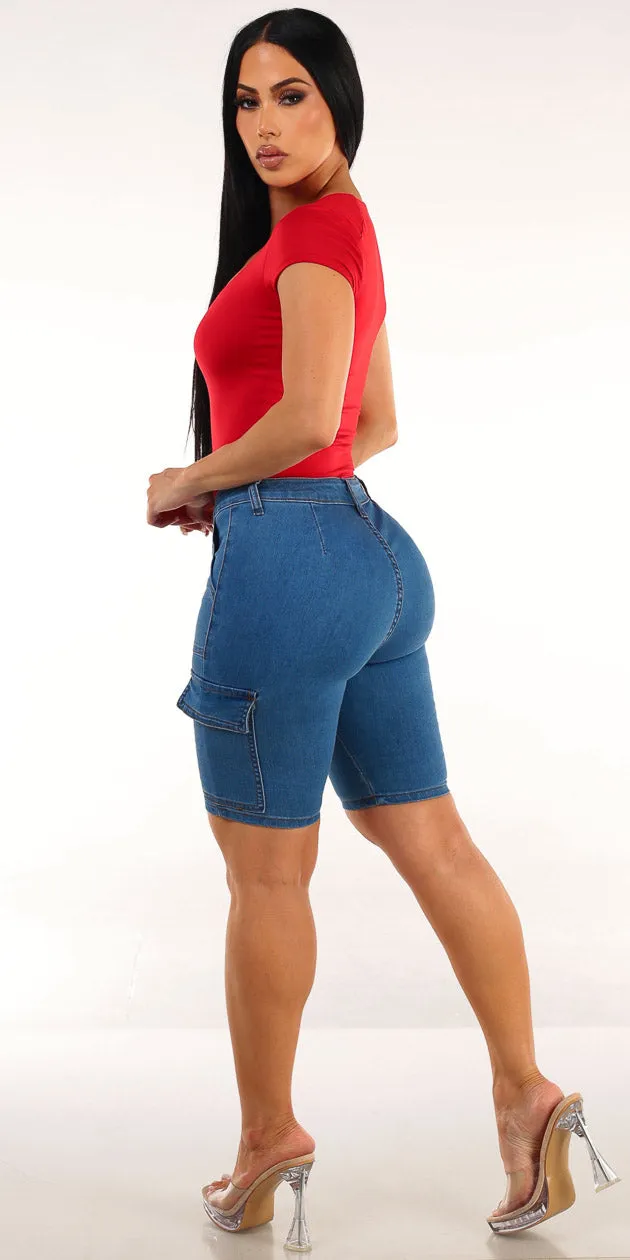 Red Levantacola Bermuda Shorts Set sold by Moda product image thumbnail 2