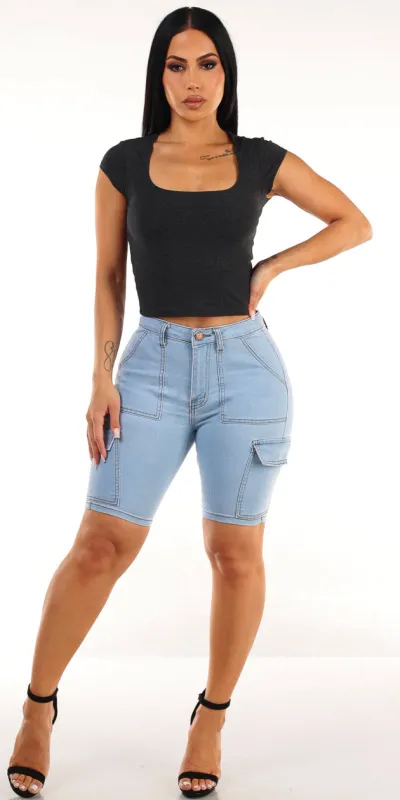 Charcoal Levantacola Bermuda Shorts Combo sold by Moda