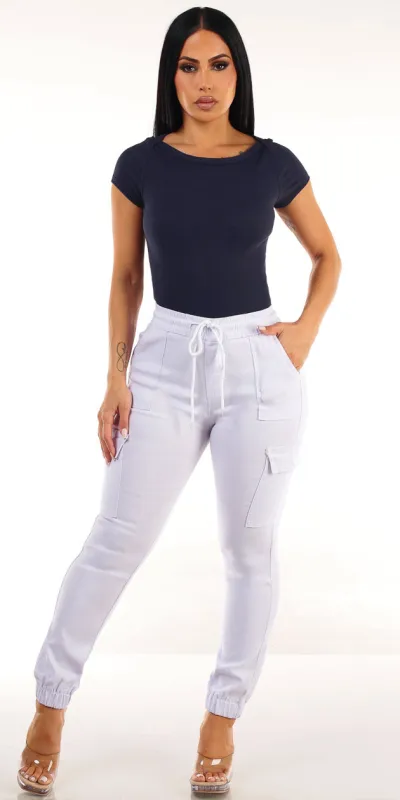 Navy Cargo Joggers Combo sold by Moda
