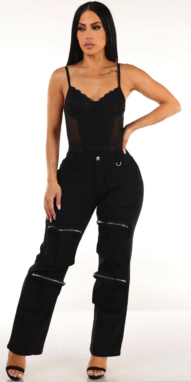 Sleeveless Cargo Pants Set sold by Moda