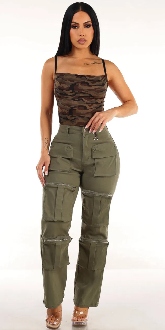 Camo Cargo Pants Set sold by Moda