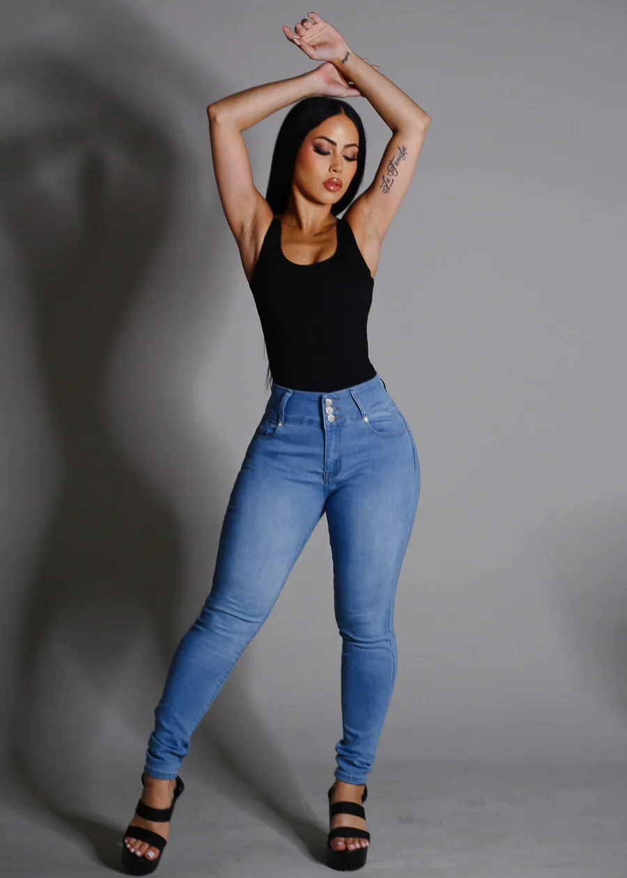 Sleeveless Scoop Neck Thong Bodysuit Black sold by Moda product image thumbnail 3