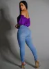 Levantacola Super High Waist Light Skinny Jeans sold by Moda