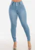 Levantacola Super High Waist Light Skinny Jeans sold by Moda