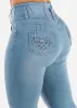 Levantacola Super High Waist Light Skinny Jeans sold by Moda