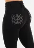 Levantacola Super High Waist Black Skinny Jeans sold by Moda