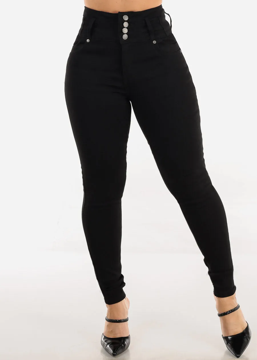 Levantacola Super High Waist Black Skinny Jeans sold by Moda product image thumbnail 5