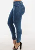 Levantacola High Waist Skinny Jeans Acid Wash w Braided Pockets sold by Moda
