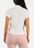 Short Sleeve Button Up Stretch Collared Blouse White sold by Moda