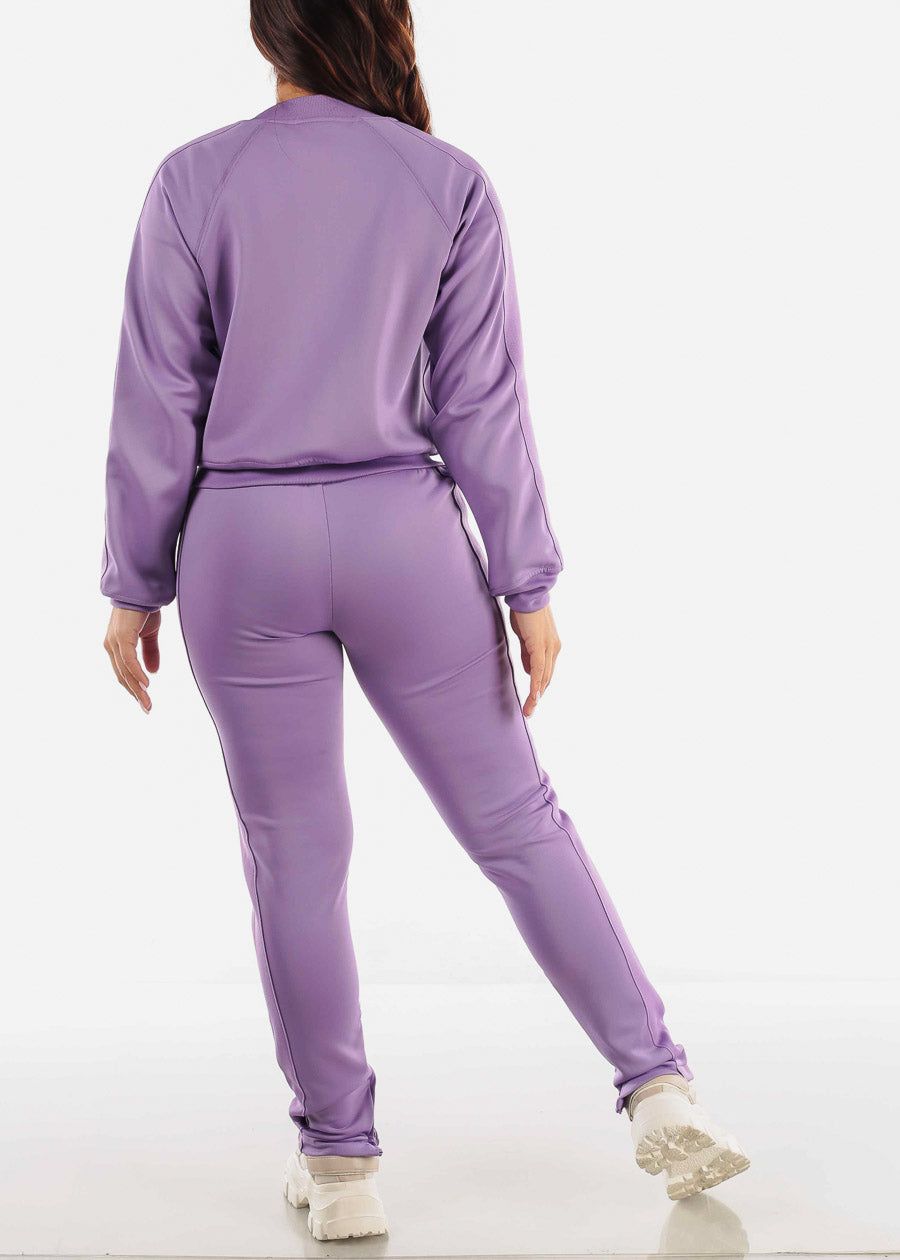 Purple Zip Up Tracksuit (2 PCE SET) sold by Moda product image thumbnail 4